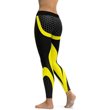Load image into Gallery viewer, Knit Patterned Black White Lengings