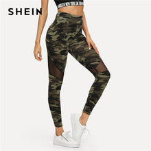 Load image into Gallery viewer, Camouflage Green Leggings