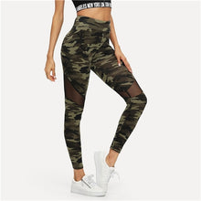 Load image into Gallery viewer, Camouflage Green Leggings