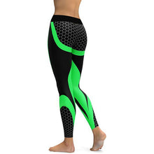 Load image into Gallery viewer, Knit Patterned Black White Lengings